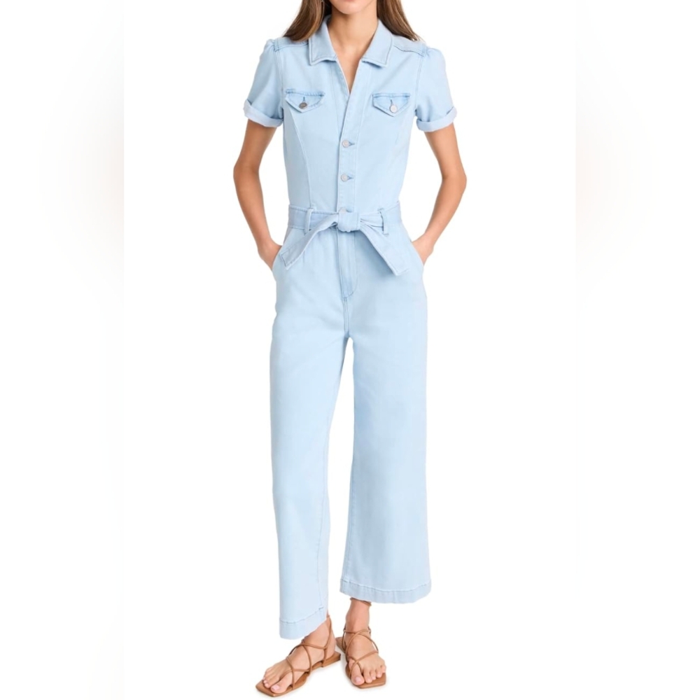 Paige women's Anessa puff sleeve jumpsuit size 6